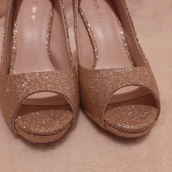 Le Château open toe glitter high heels - Picture 5 of 6